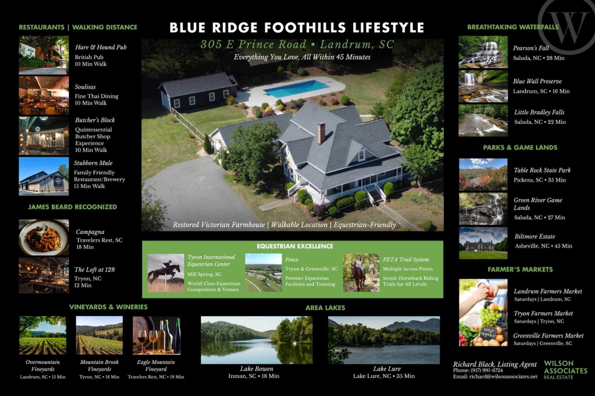 Blue Ridge Foothills lifestyle points of interest map